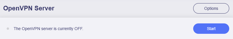 start openvpn server