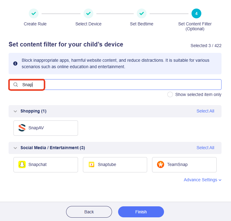 search app