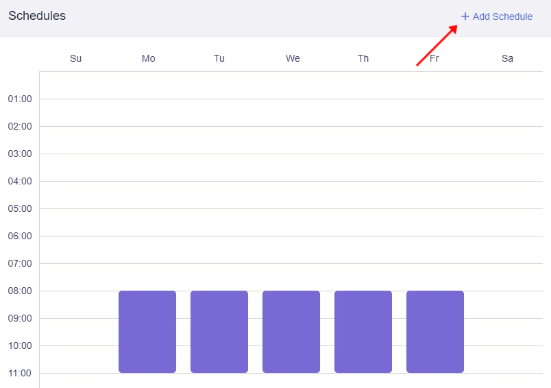 add schedule