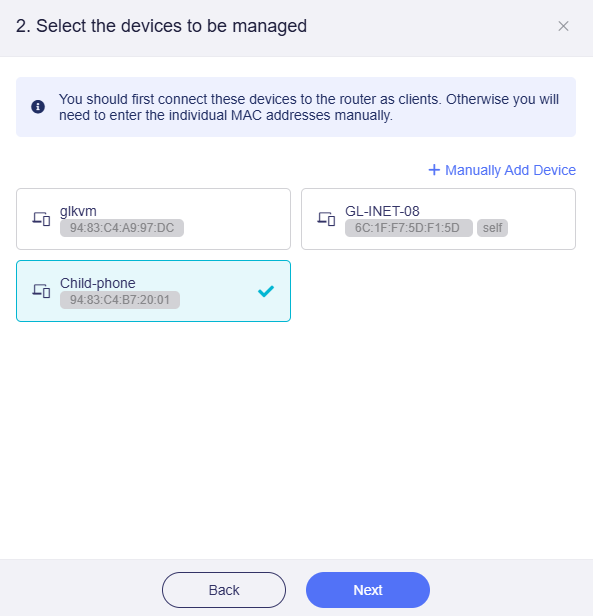 select devices