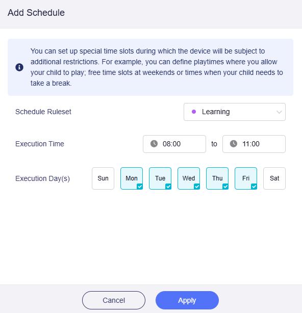 add schedule learning
