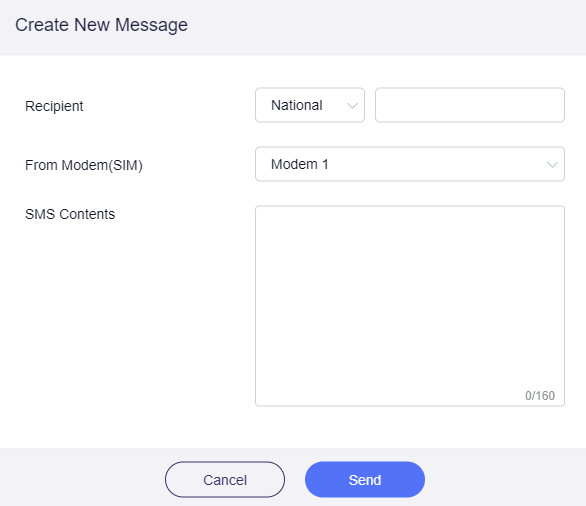 sms new message