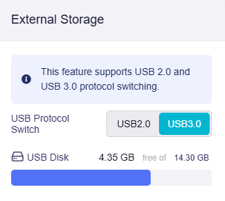 system overview, external storage