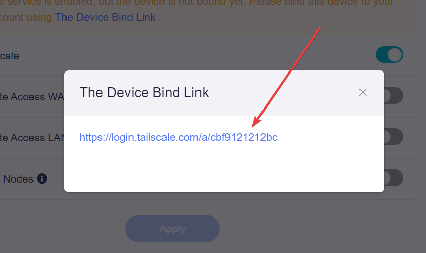 glinet bind link
