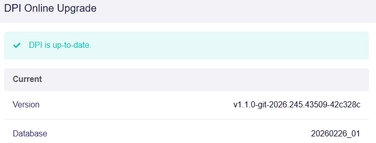 dpi online upgrade