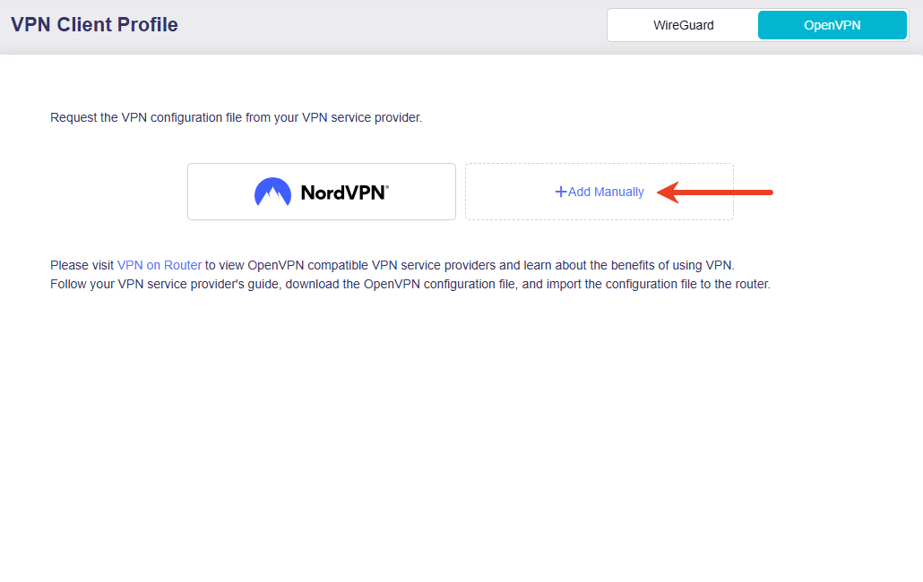 ovpn add manually