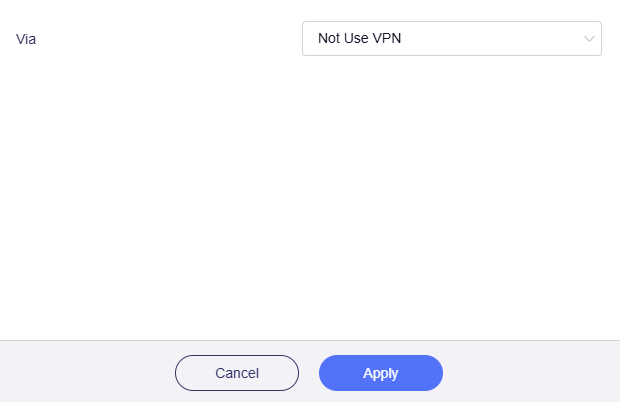 not use vpn
