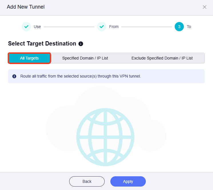 scenario 1 select target