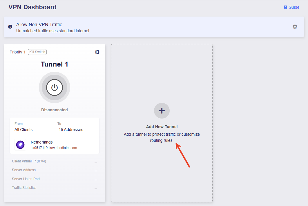 scenario 2 add tunnel
