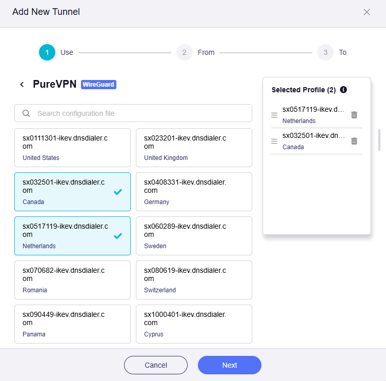 scenario 2 select profile1