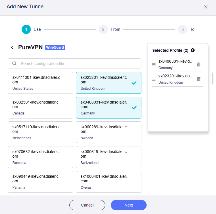 scenario 2 select profile2