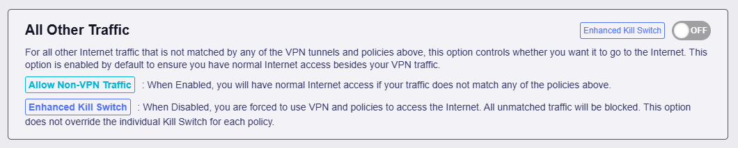 all other traffic off