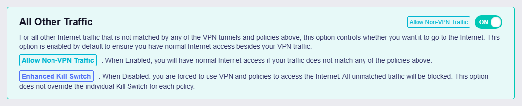 all other traffic on