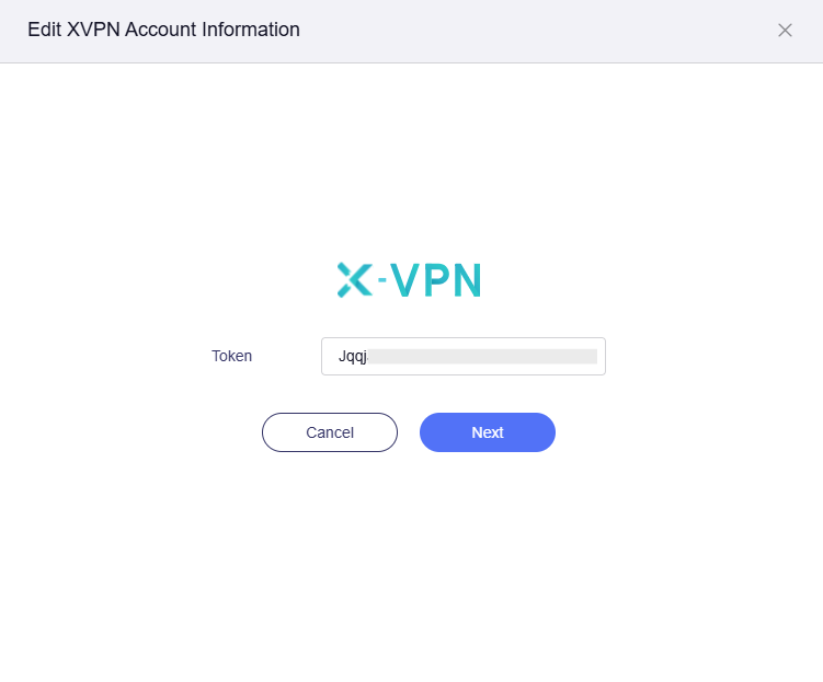 xvpn edit credential