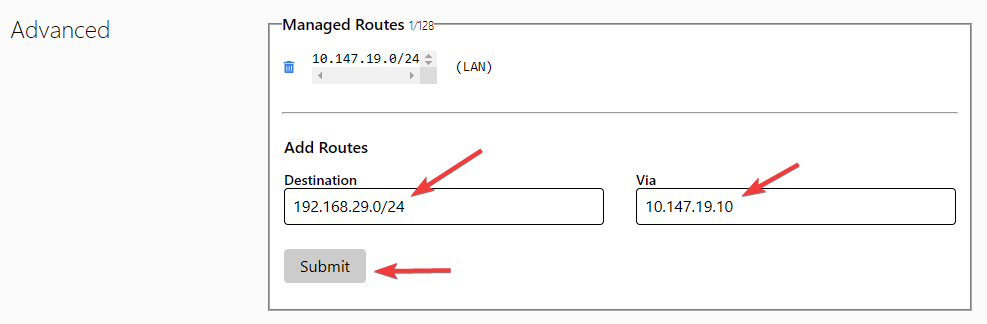 add route