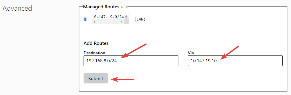 add route