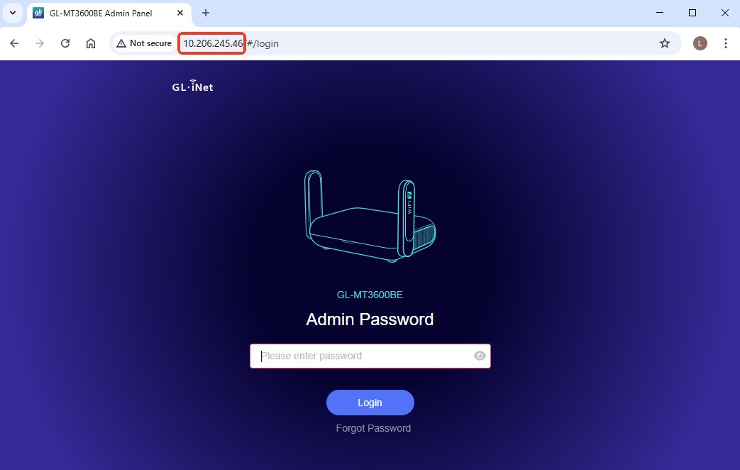 web admin panel