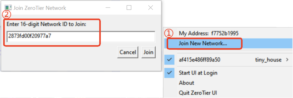 laptop join network