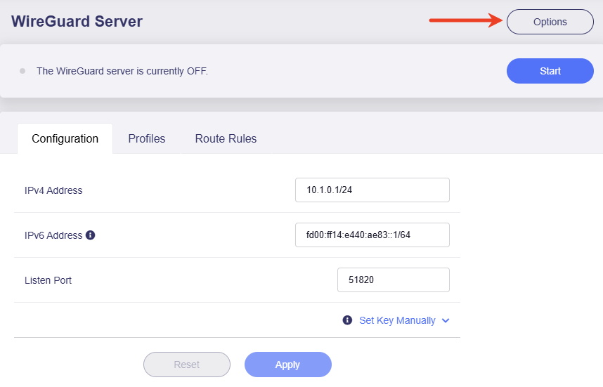 server options 4.8