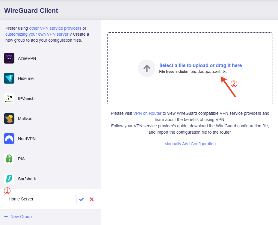 add manually