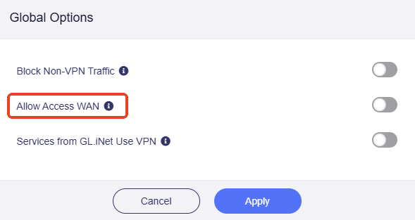 allow access