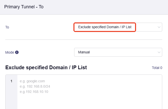 exclude target