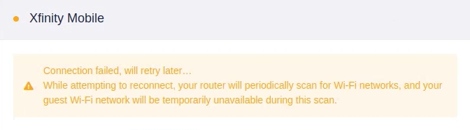 connection failed