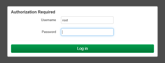 luci login