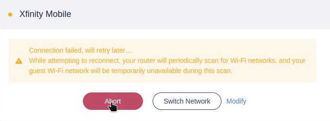 abort connection
