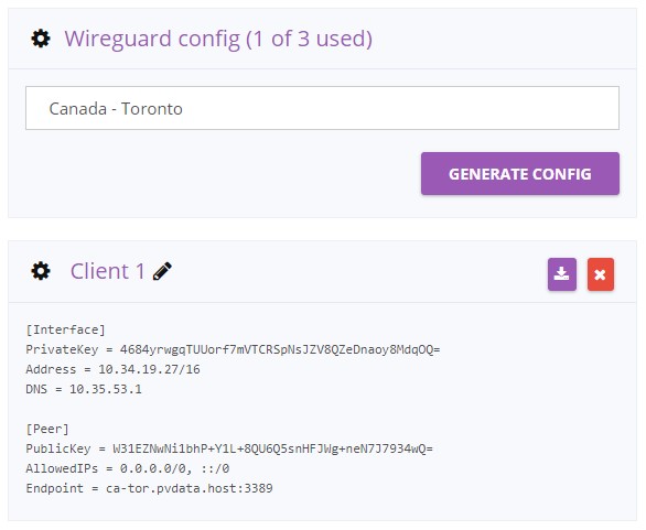 generate config
