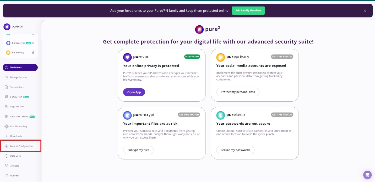 purevpn wireguard manual configuration