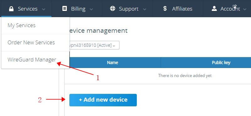VPN.AC WireGuard Manager