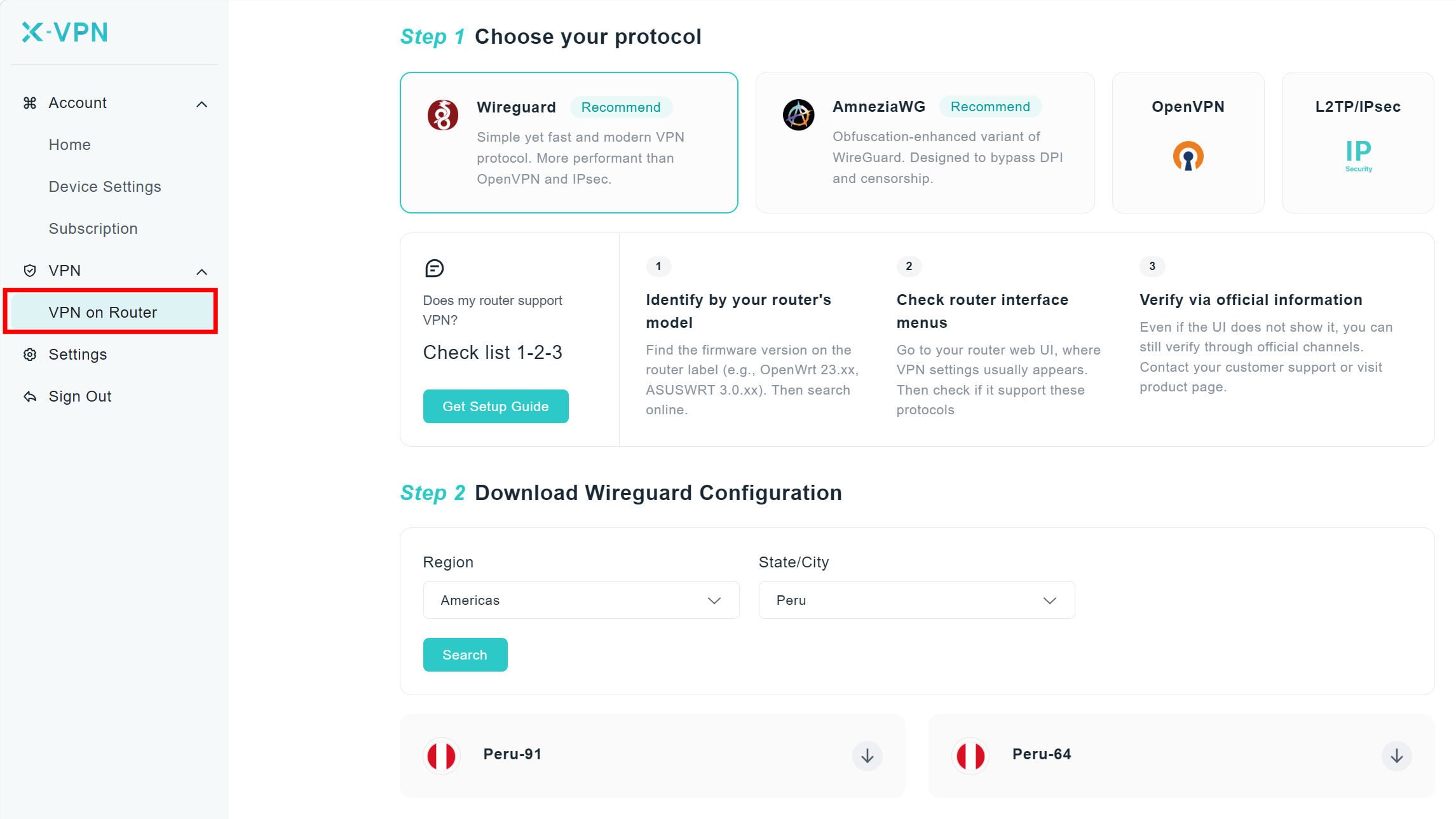 xvpn wg config