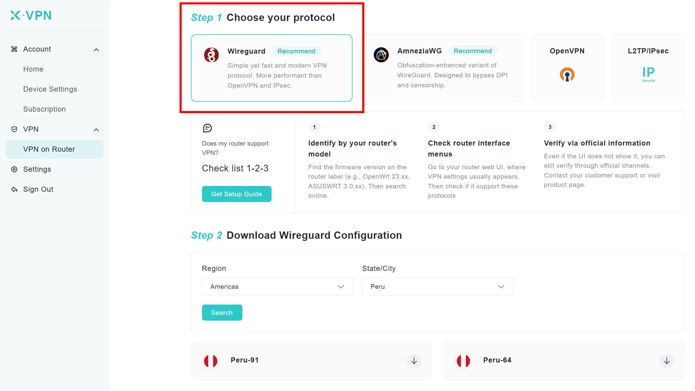 xvpn wg config