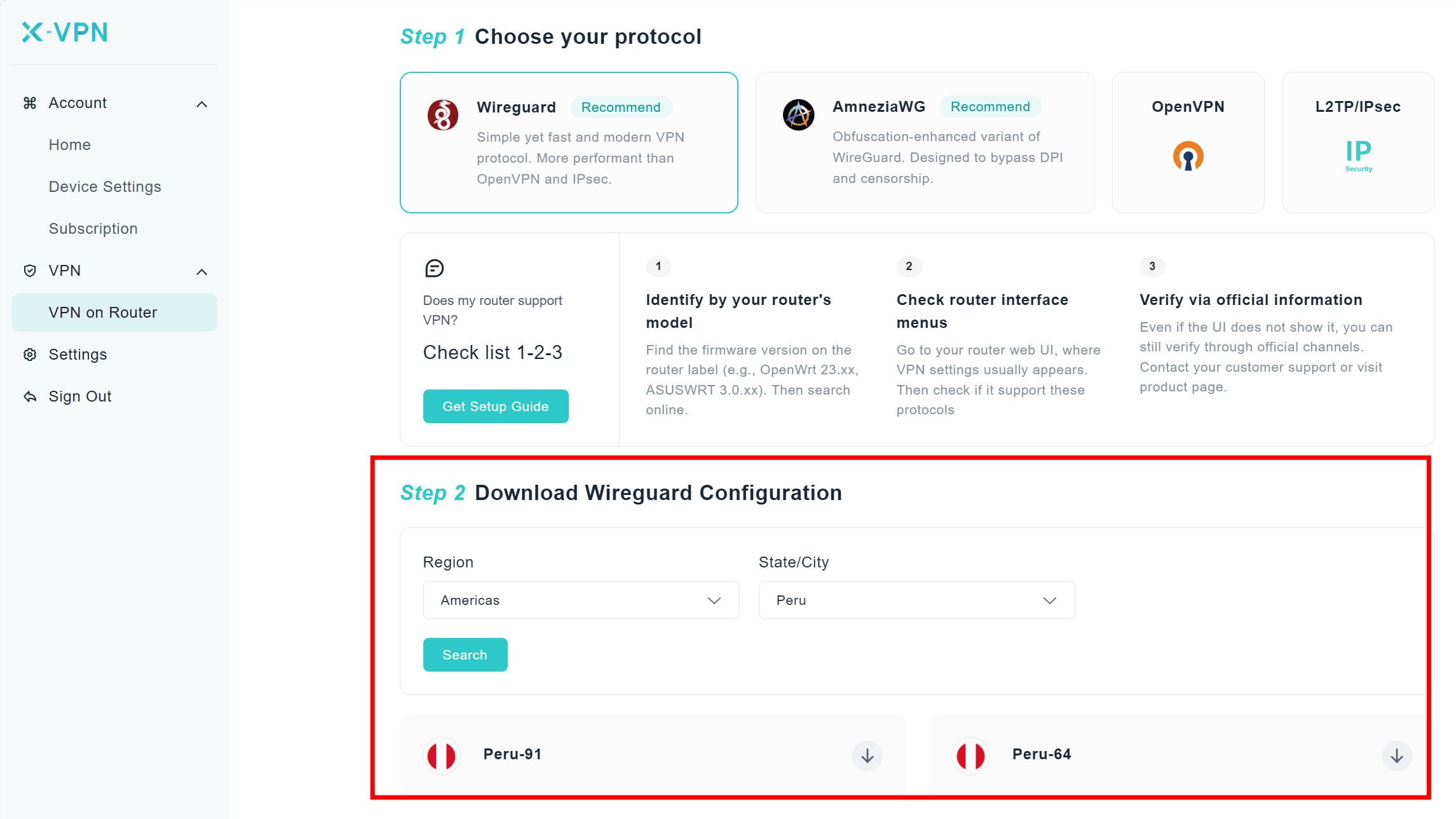 xvpn wg config