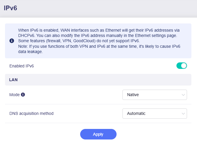 ipv6 enabled
