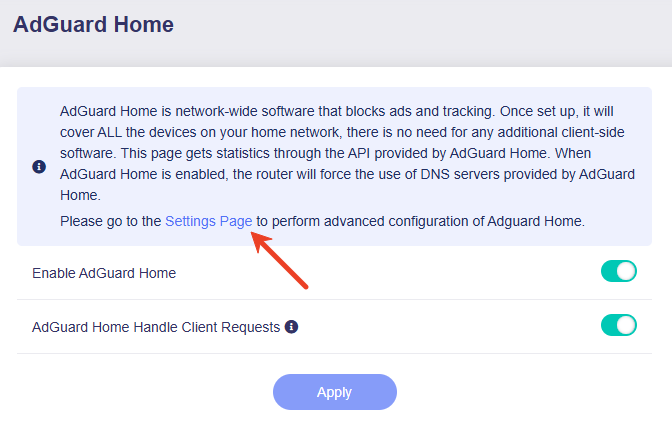 adguard settings
