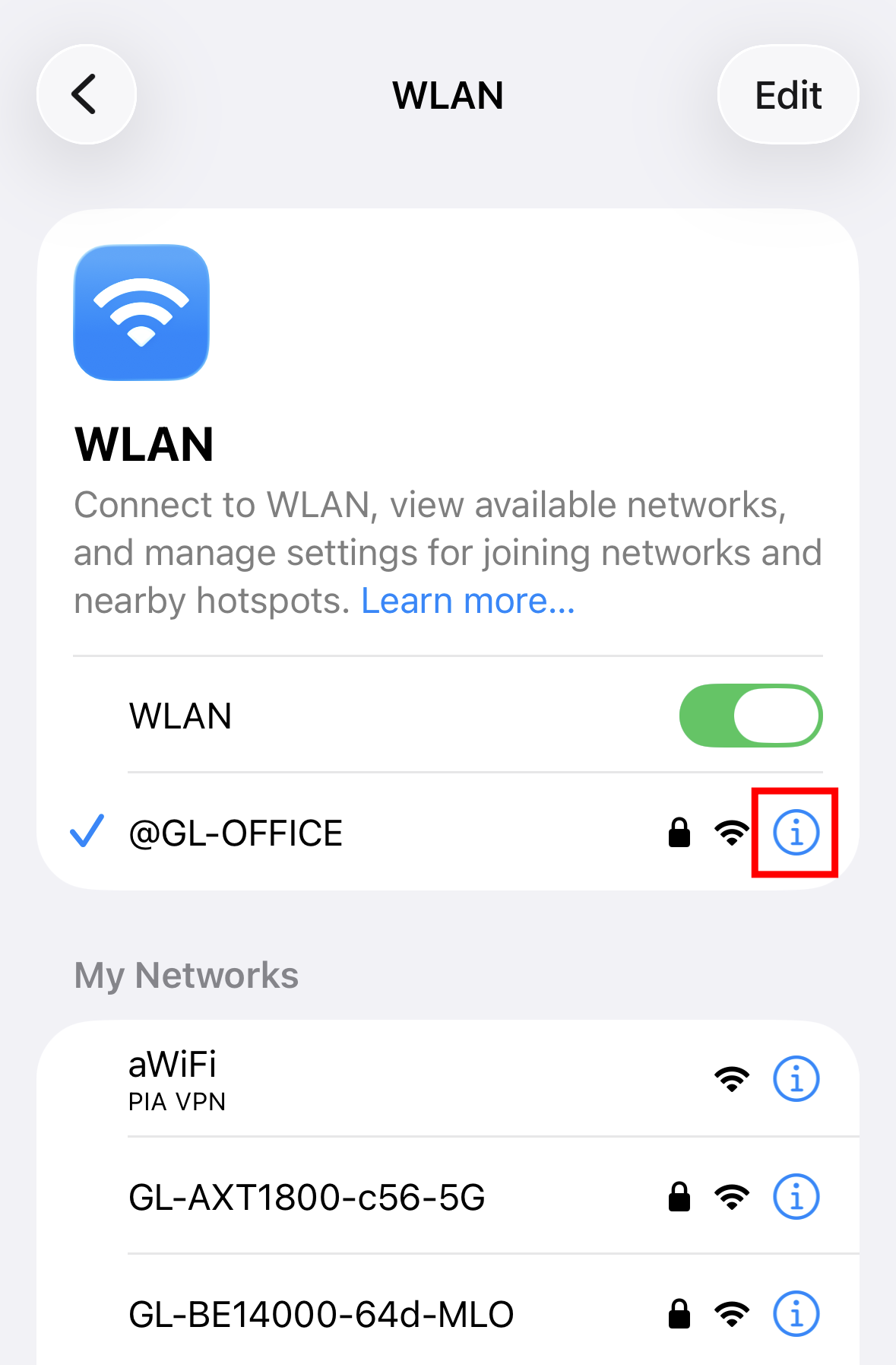 ios static ip