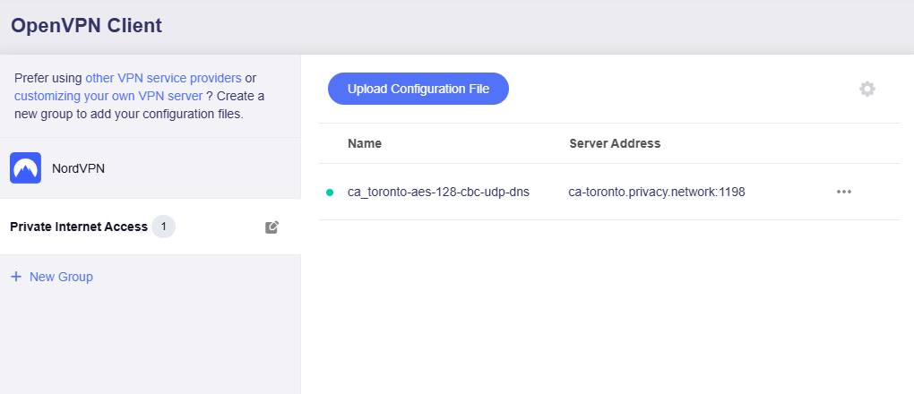 openvpn connected