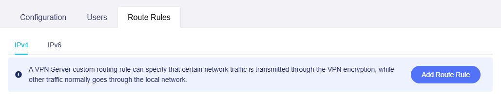 ovpnserver route rule