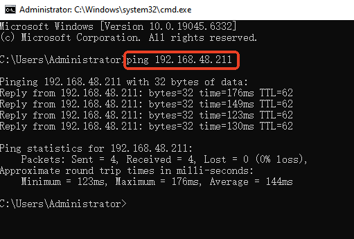 ping test