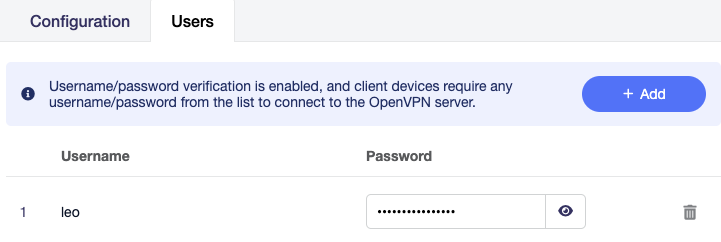 openvpn server add a user