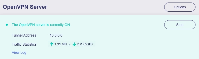 openvpn server connected v4.8