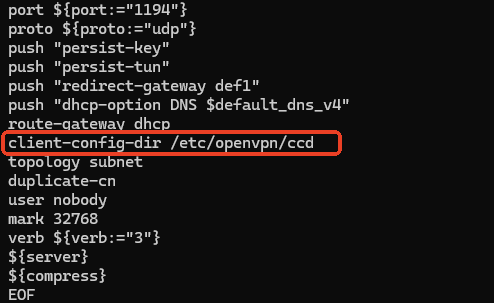 check config line
