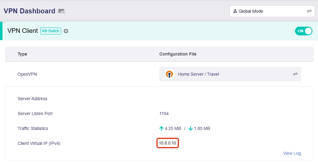 ovpn client test v4.8