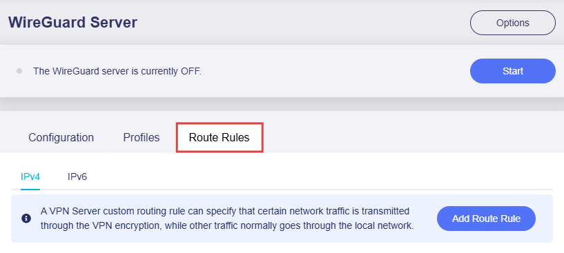 route rules