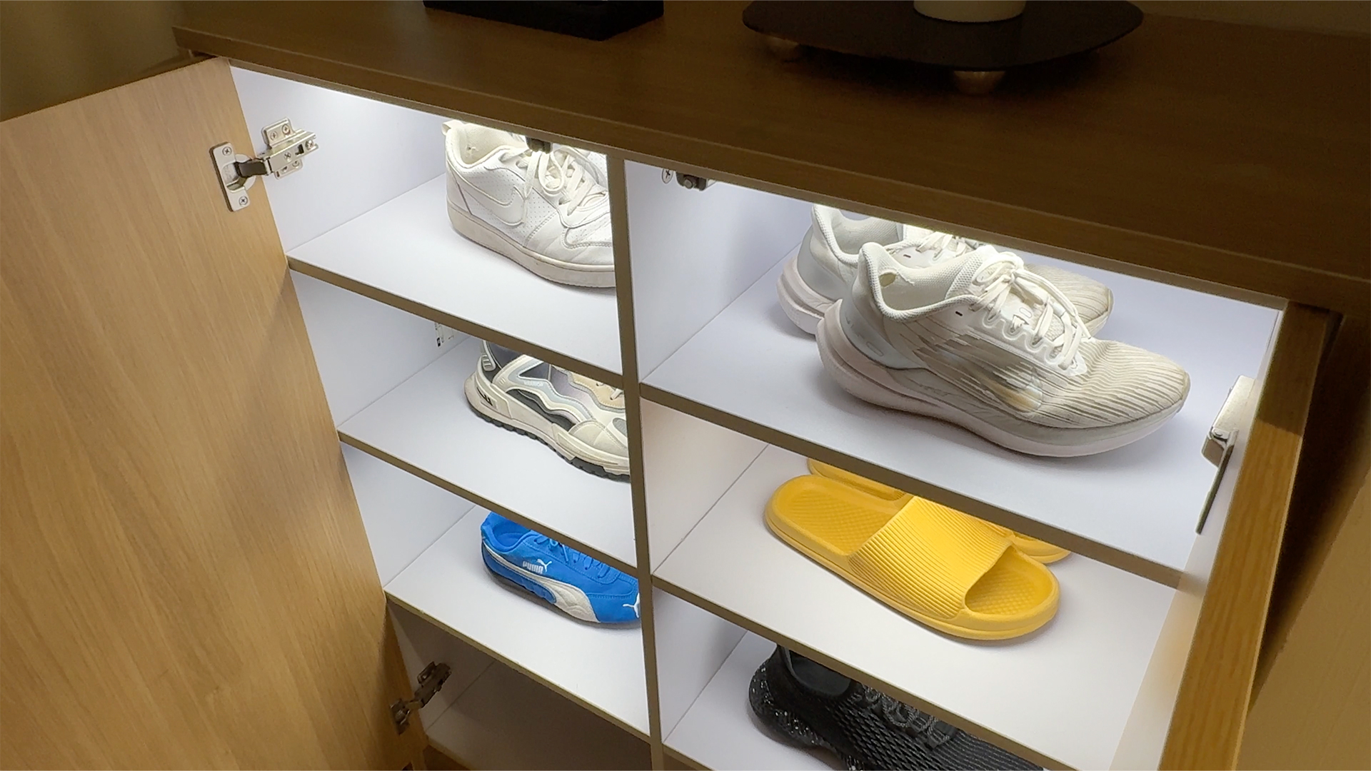Lafaer Sense+ Door Control on show cabinets for auto light on when door open
