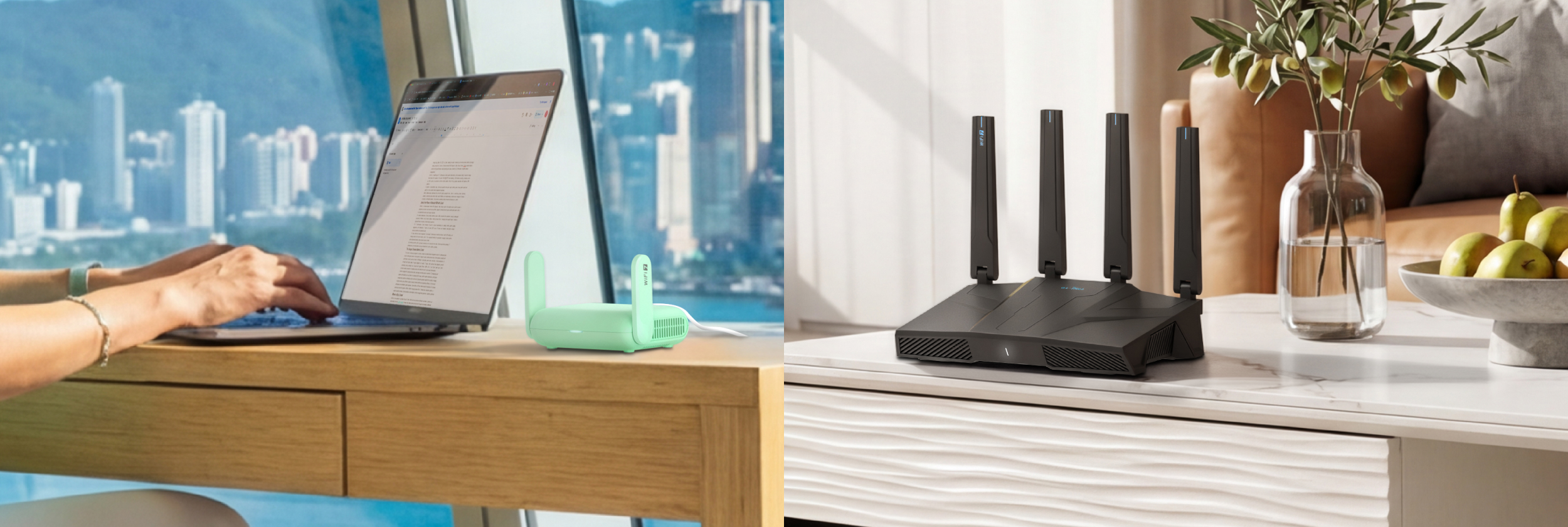 Beryl 7 (GL-MT3600BE) et Flint 3e (GL-BE6500) pour la connectivité en voyage d'affaires