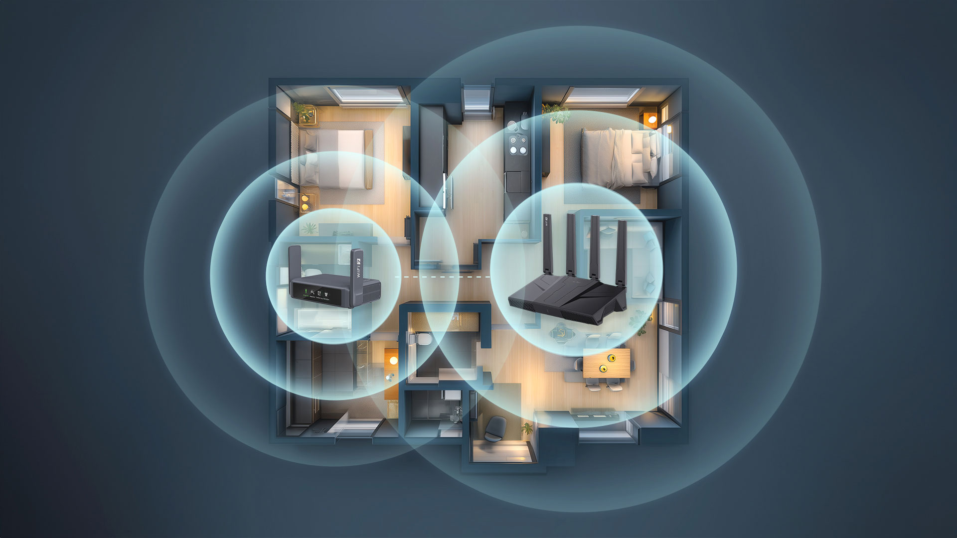 At Home or in the Office – Flint 3 (BE9300) and alt-text: On the Go – Slate 7 (BE3600)