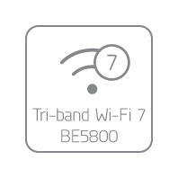Tri-band Wi-Fi 7 BE5800